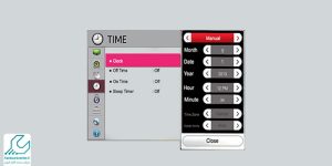 مراحل تنظیم تاریخ و ساعت در تلویزیون سامسونگ