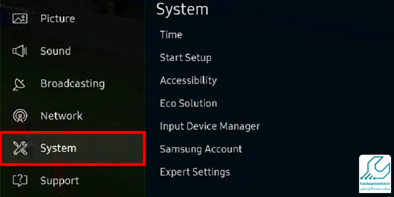 ساخت اکانت Samsung برای تلویزیون