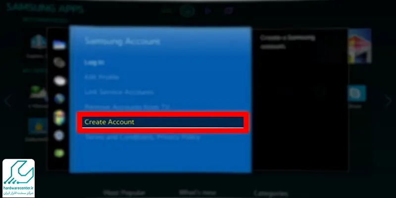 چگونه اکانت تلویزیون سامسونگ بسازیم