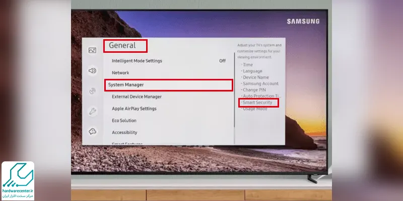 مراحل اسکن کردن تلویزیون samsung